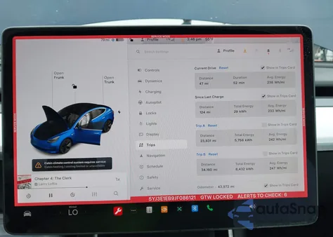 2018 Tesla Model 3 Long Range/Performance z USA, uszkodzony, nr VIN 5YJ3E1EB9JF086121